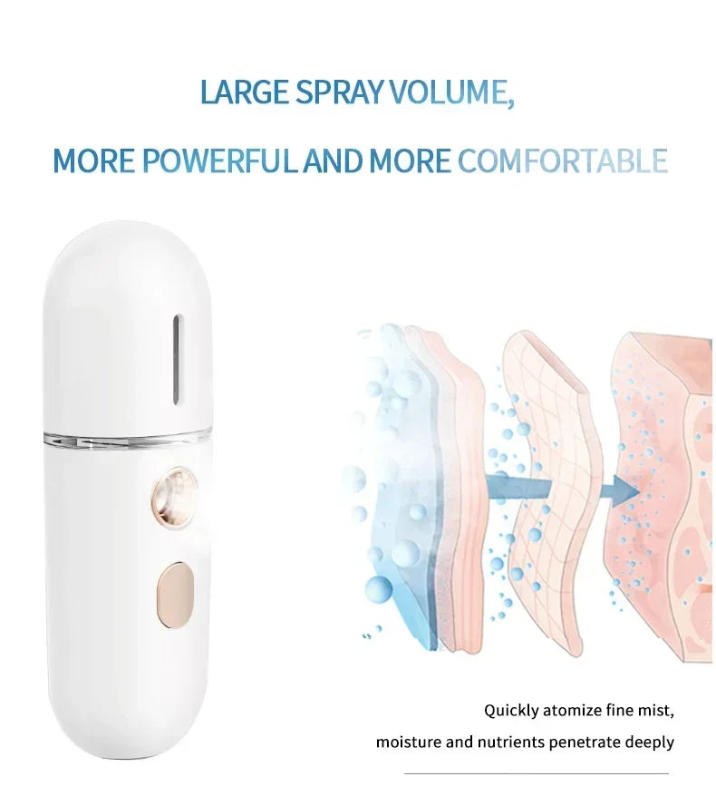 Portable Face Humidifier Hydrating Steamer