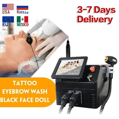 Advanced 2 in 1 Picosecond Laser Tattoo Remover Machine