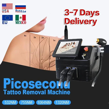 Advanced 2 in 1 Picosecond Laser Tattoo Remover Machine