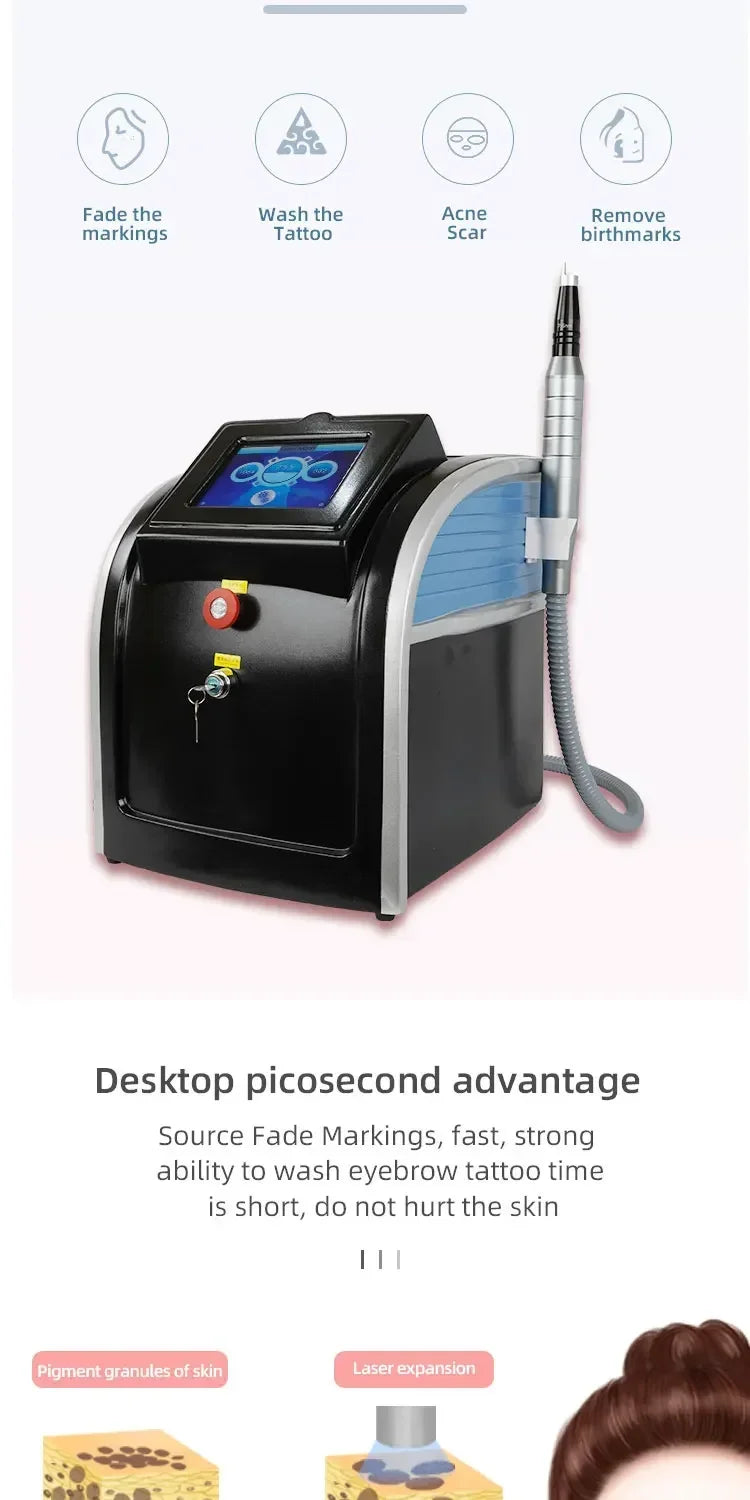 Picosecond Laser Professional Tattoo Removal Machine